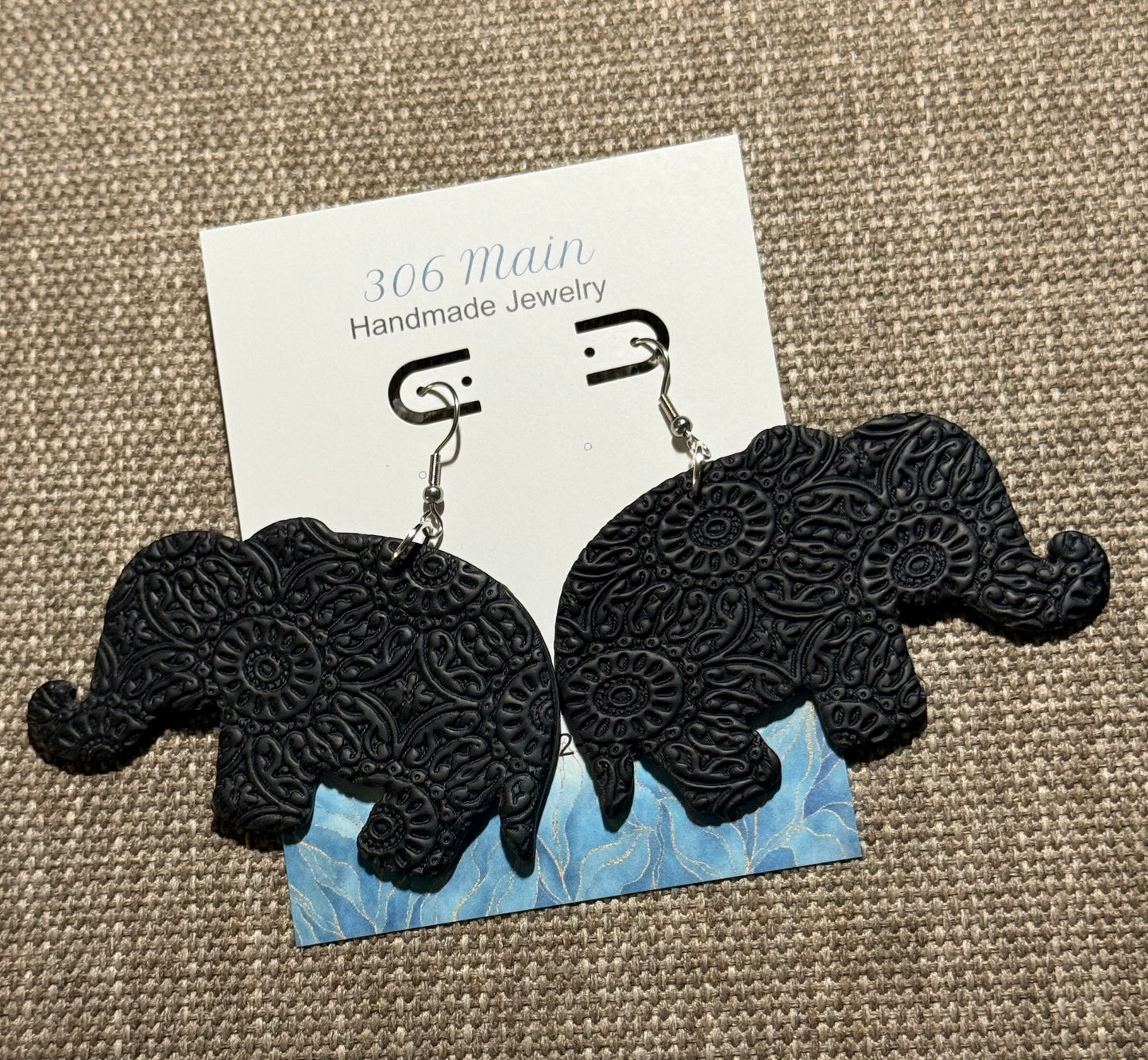 Elephant - Black - Design 4