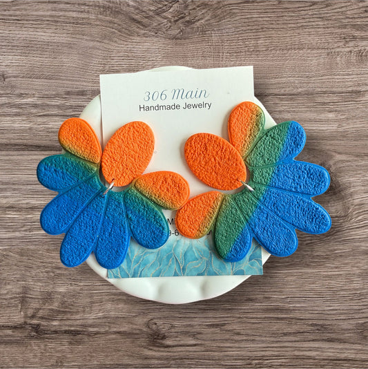 Pamela - Orange & Blue Ombré