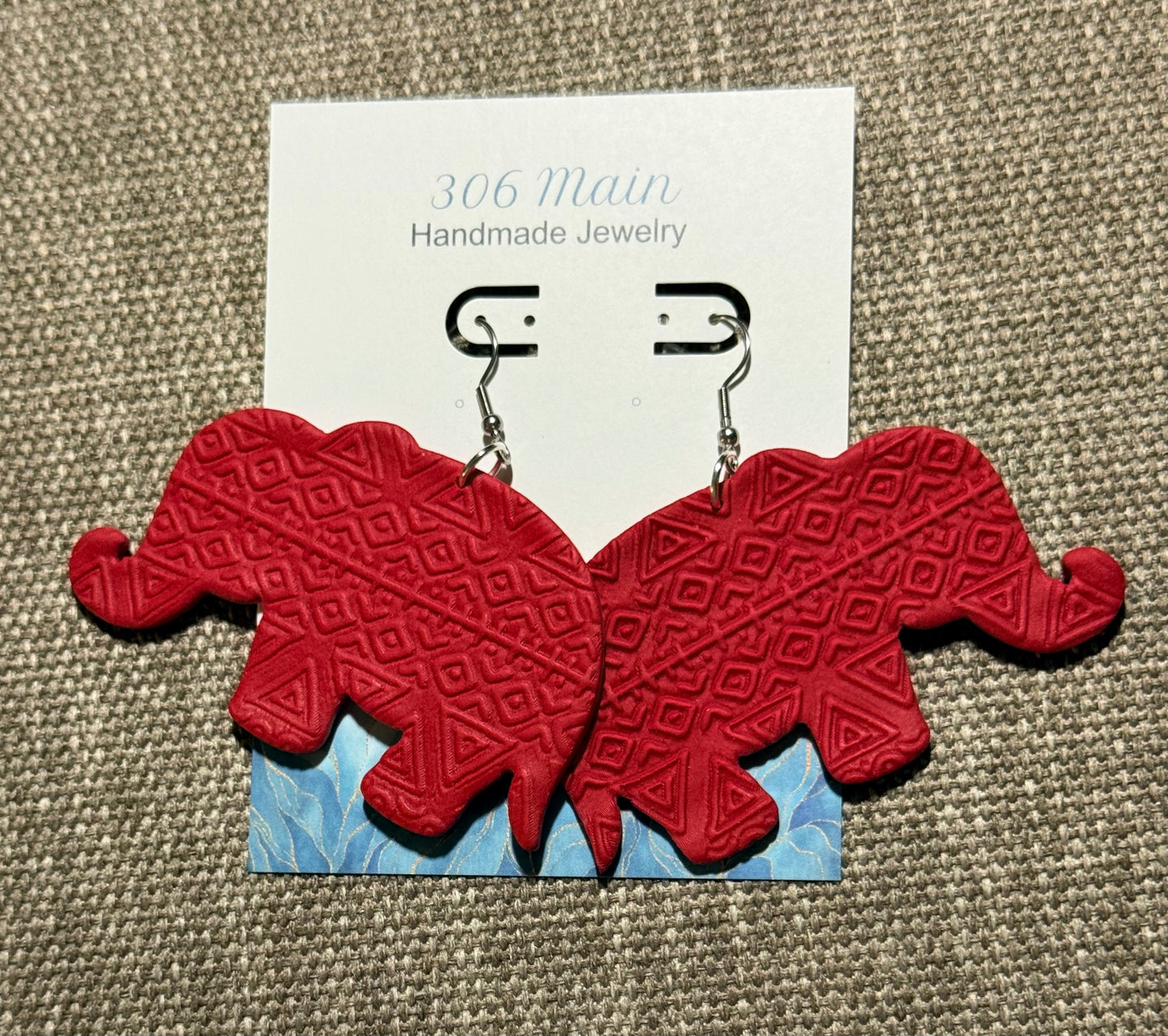 Elephant - Red - Design 2