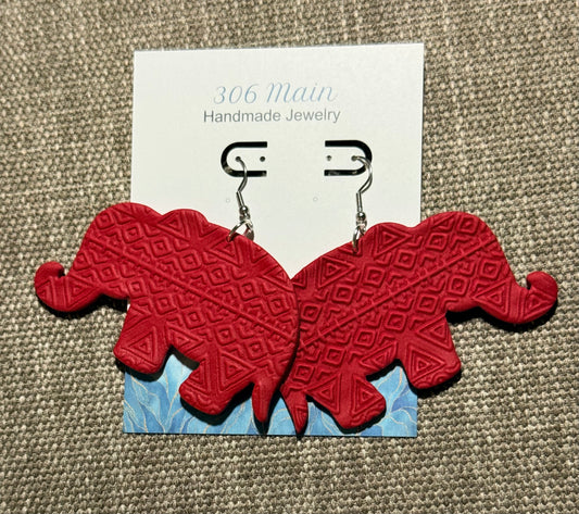 Elephant - Red - Design 2