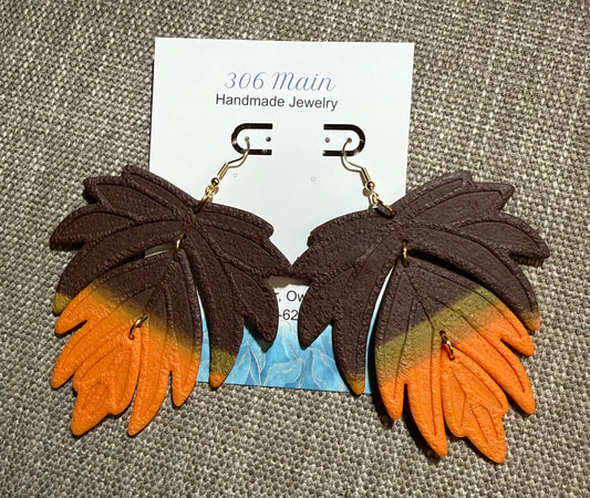 Leaf Layers - Brown & Orange