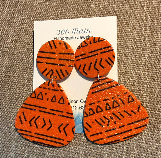 Tribal - Orange & Black