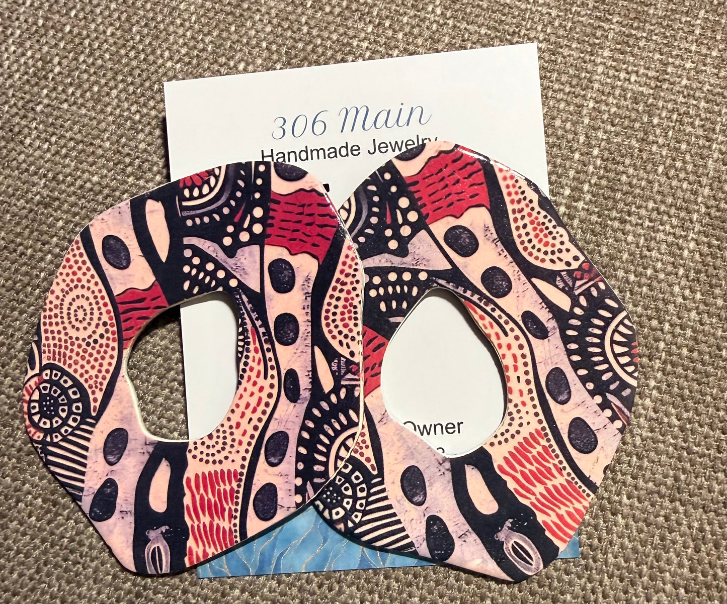 Tribal - Black, White & Red (3.5 in)