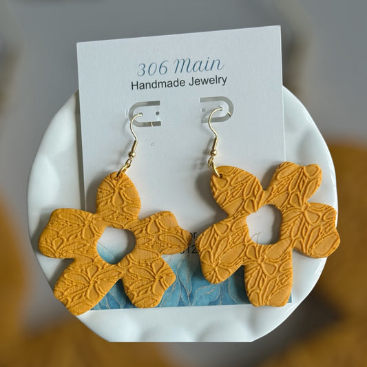 Whimsical Flower - Mustard