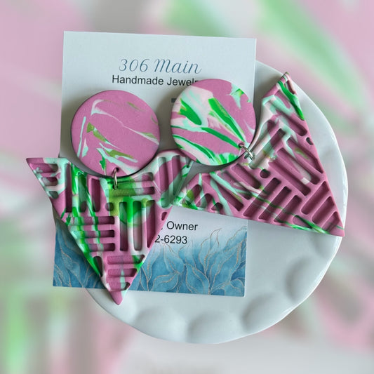 Lauren - Pink & Green