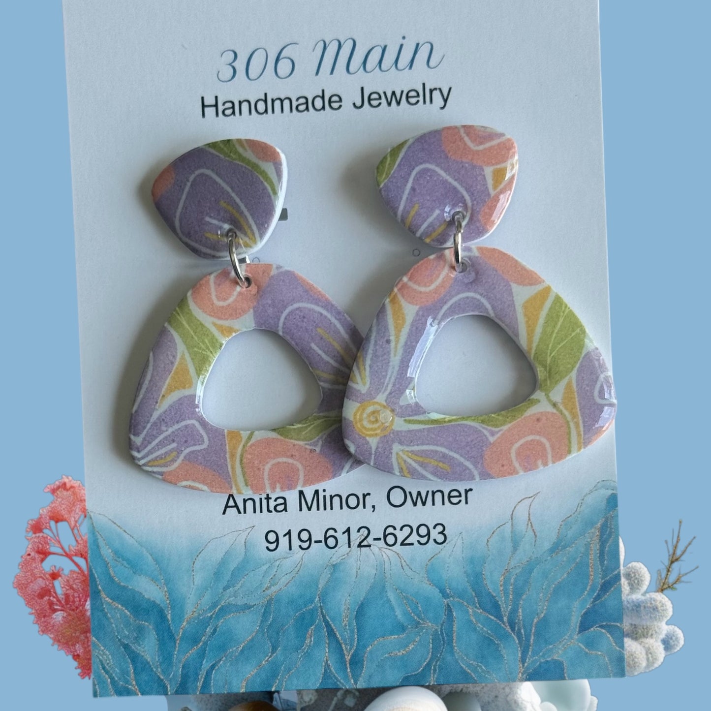 Baby Angles - Lavender, Orange and Green