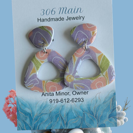 Baby Angles - Lavender, Orange and Green