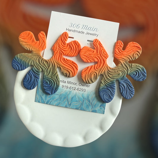 Anita - Orange, Blue & Green